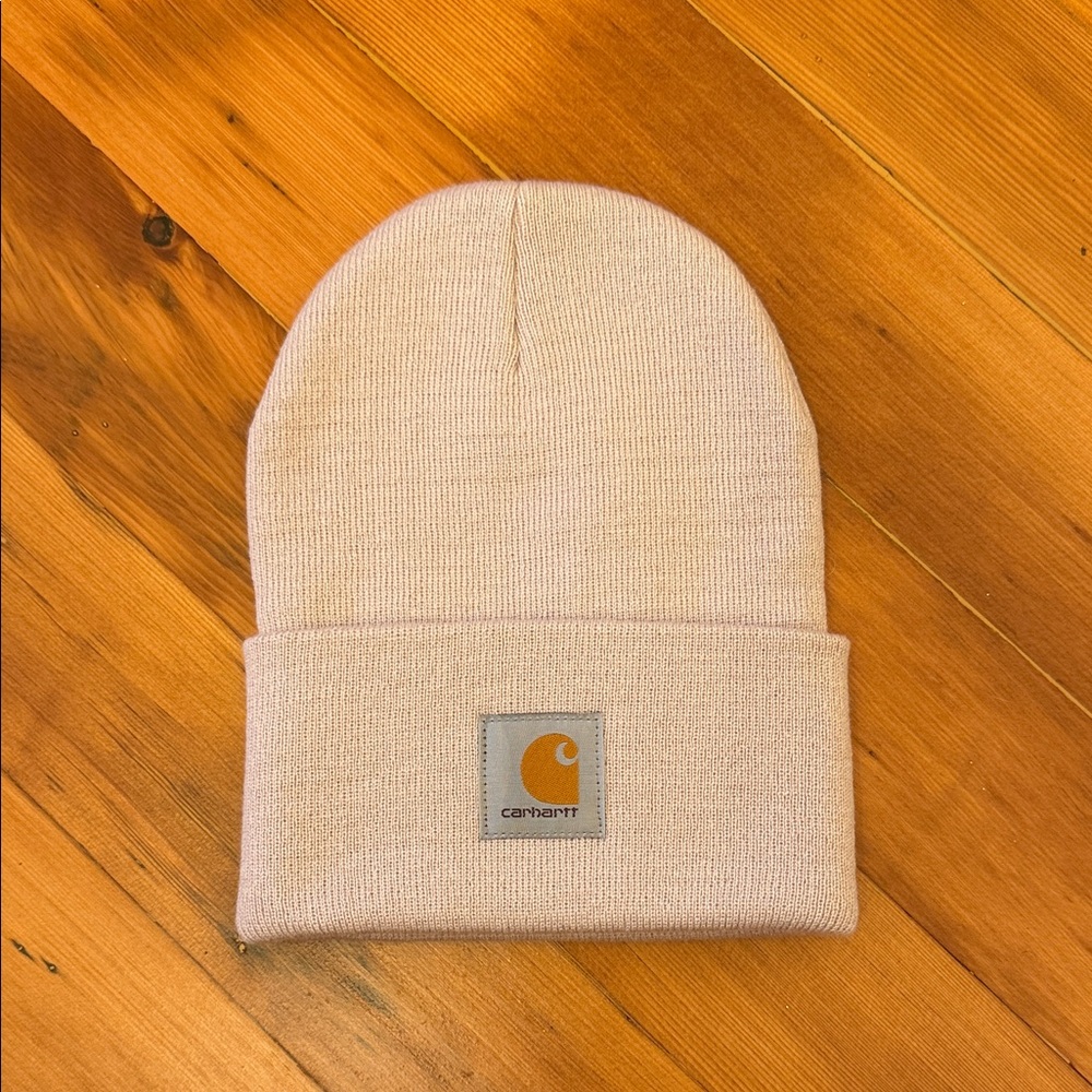 Carhartt Acrylic Watch Hat Knit Cuffed Beanie in Heathered Light Lavender